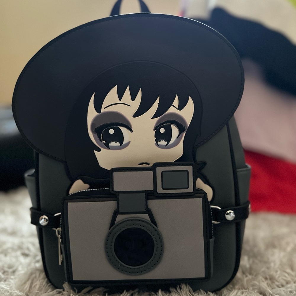 Beetlejuice Chibi Lydia Camera Mini Backpack